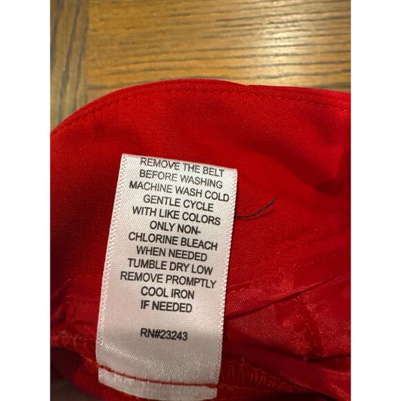 New York & Company 7Th Avenue Design Studio Red Pants Women's Size 8 - Picture 5 of 8